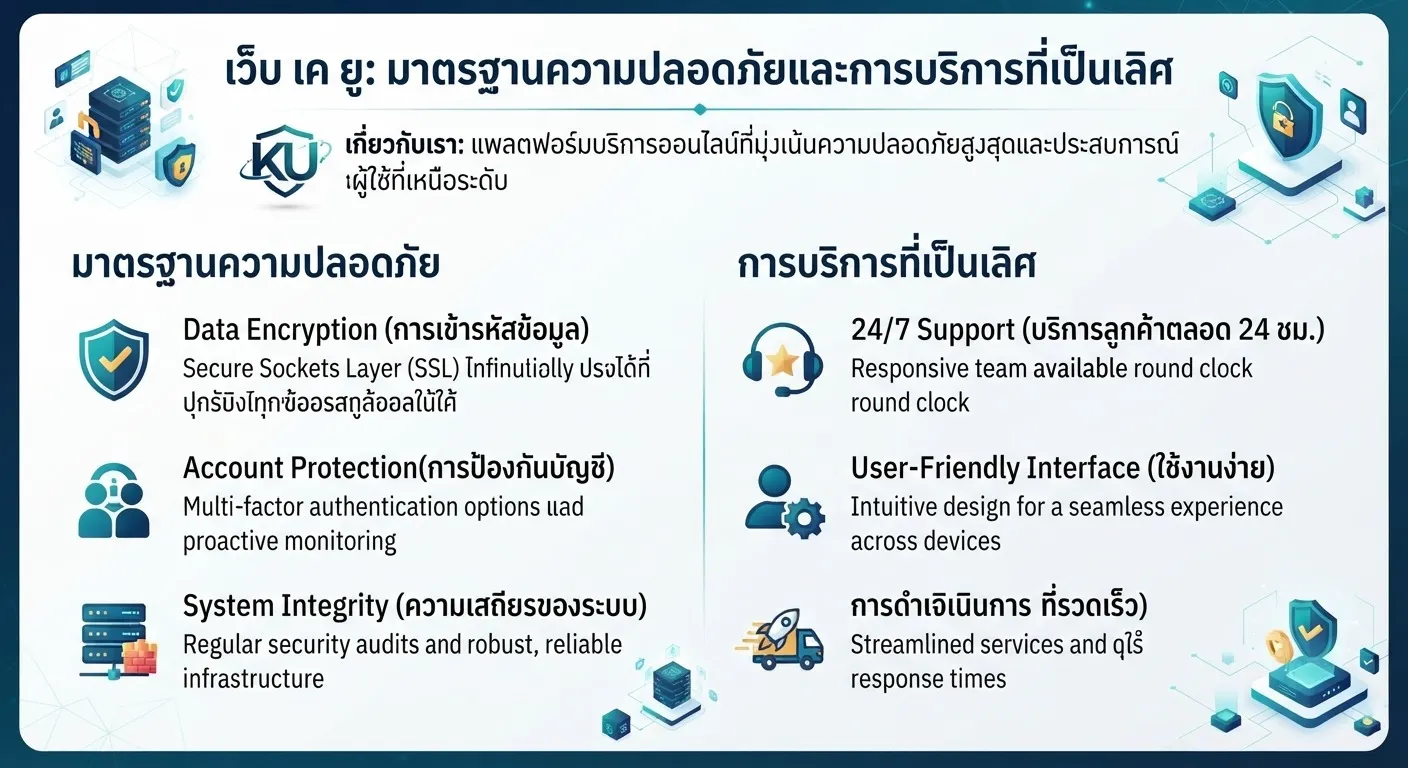 มาตรฐานความปลอดภัยและการบริการบน เว็บ เค ยู